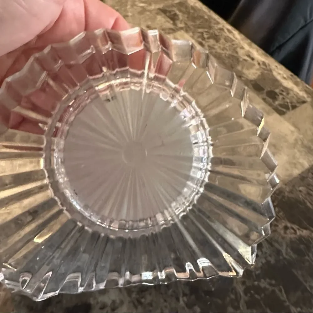 Vintage Staiger Mantle Clock with Cut Crystal Case and Quartz Movement